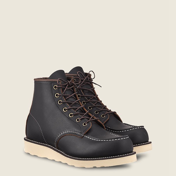 Red Wing Heritage Bot Erkek - Classic Moc - 6-Inch Prairie Deri - Siyah - 09RCAFSGM